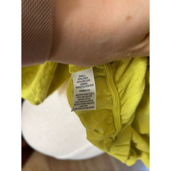 Marc New York andrew Mark size medium yellow pirate shirt short cut off - Picture 6 of 6